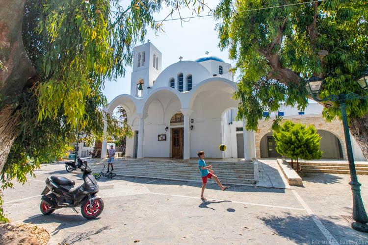 Playing in Naoussa