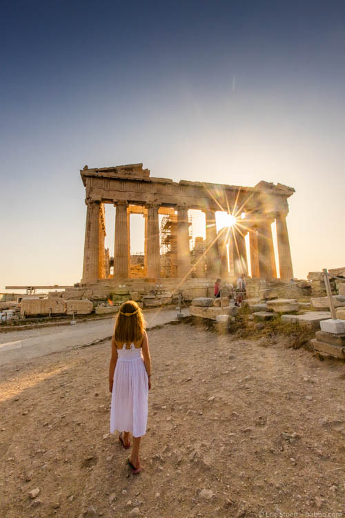 Late afternoon at the Parthenon