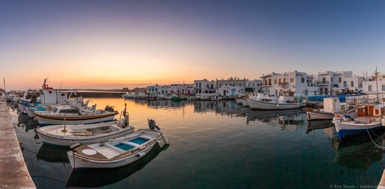 Naoussa at sunrise