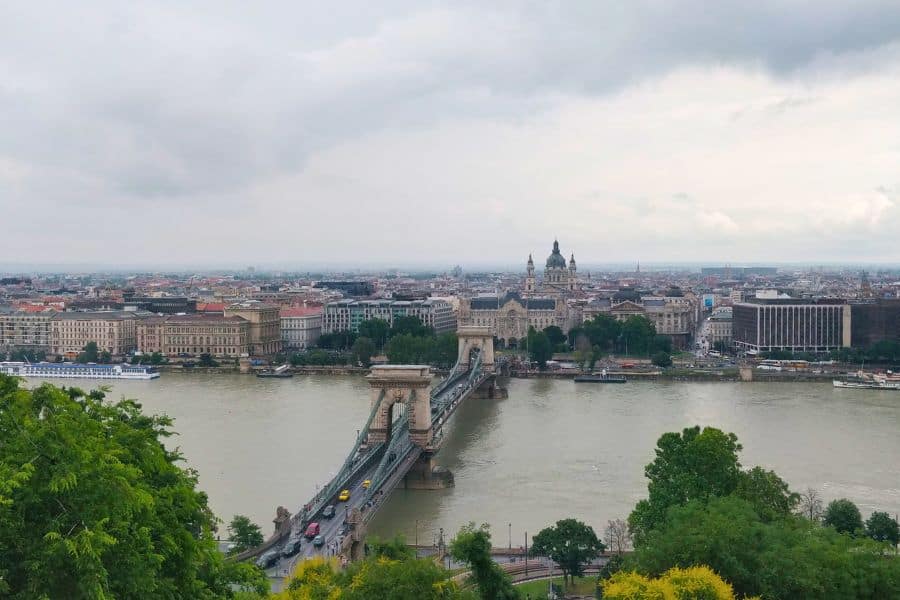 View over Budapest from Buda Castle