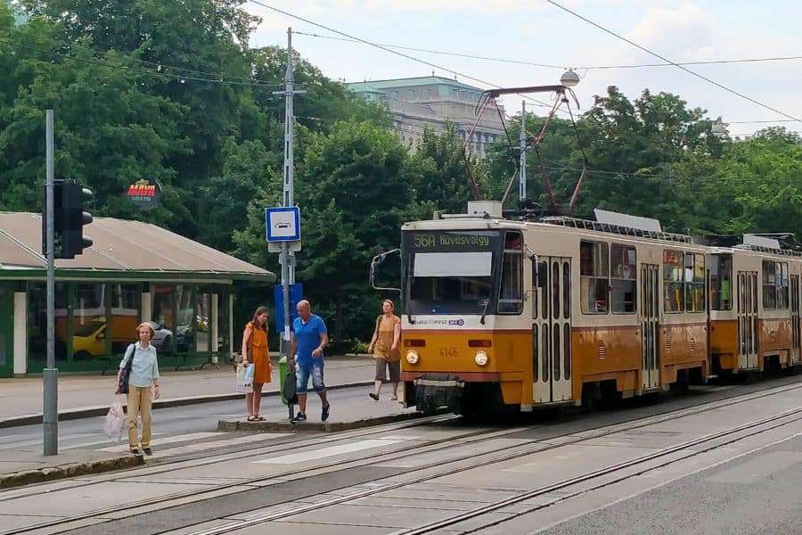 Tramway in Budapest