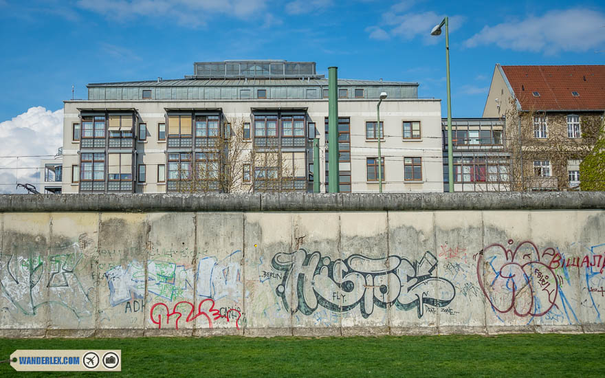 Rounded Top Walls of Berlin Wall Memorial