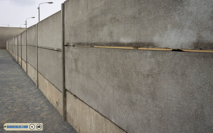 Berlin Wall Memorial Concrete Slabs with Gaps