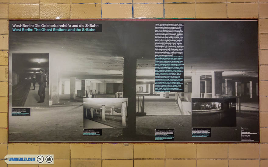 Exhibits in Nordbahnhof Ghost Station