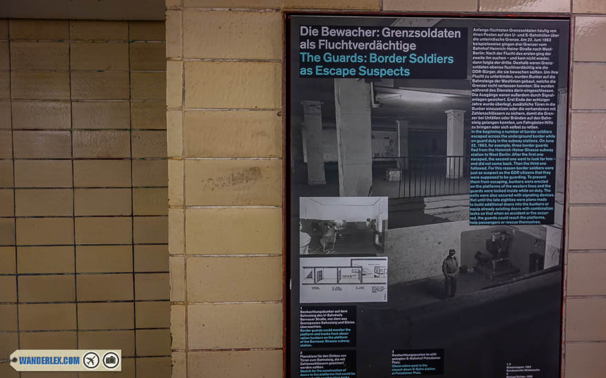 Exhibits in Nordbahnhof Ghost Station