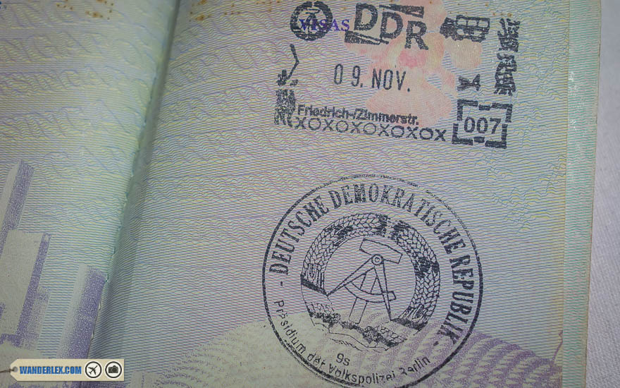 GDR Passport Stamp in Berlin