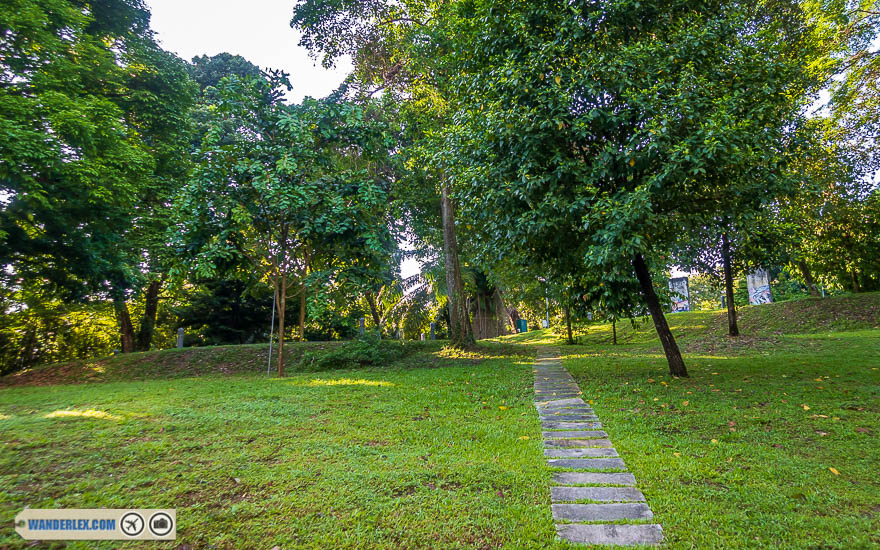 Path Leading to Berlin Wall in Singapore