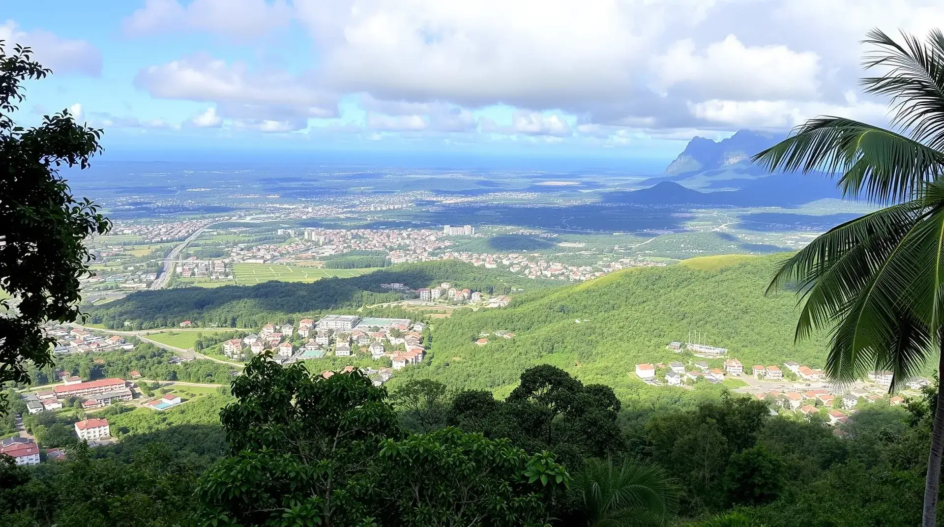 Beautiful Landscape view of a city in Costa Rica