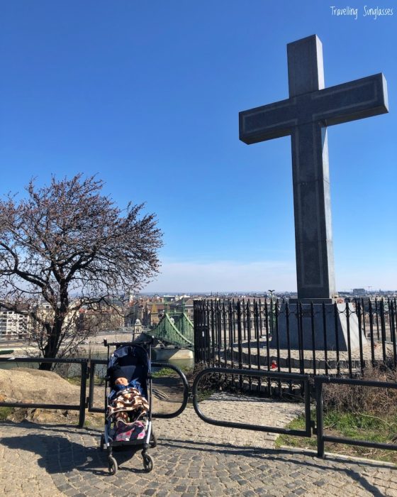 Budapest with a baby view above Cave Church