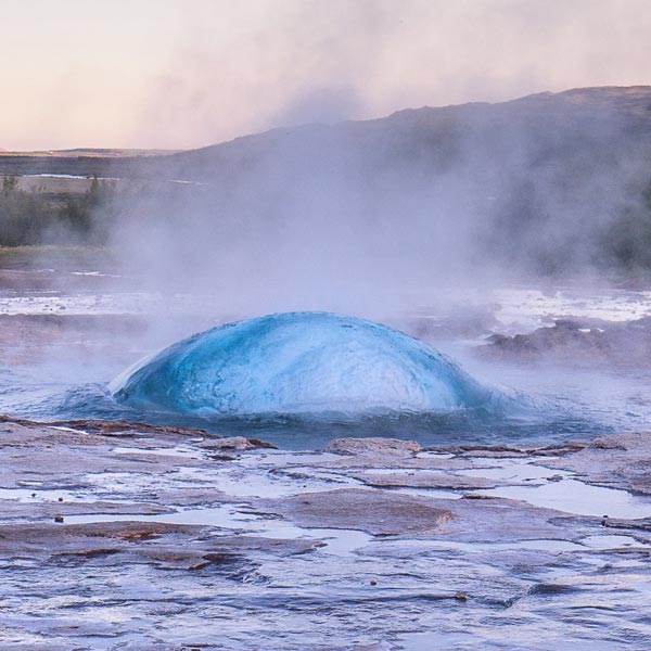 Erupting Strokkur Geyser - Private Golden Circle Tour