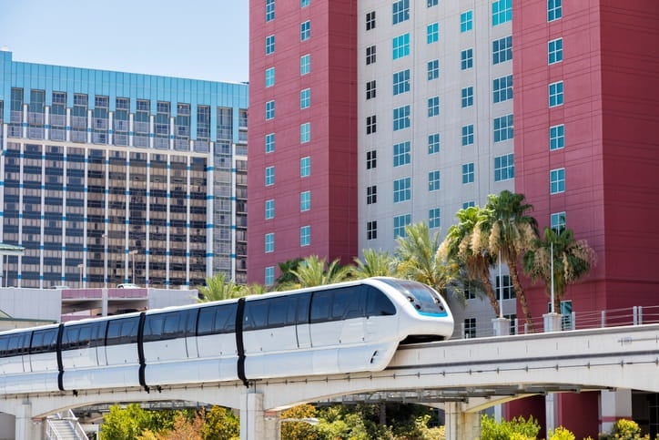 The Las Vegas Monorail.