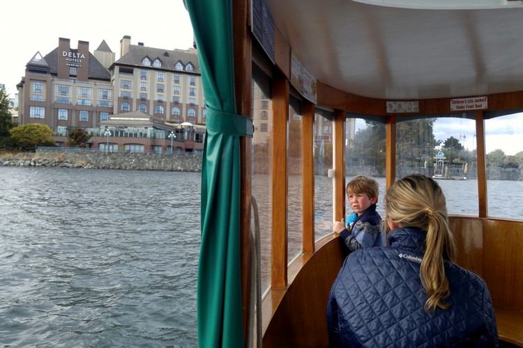 Inside the Victoria Harbour Ferry