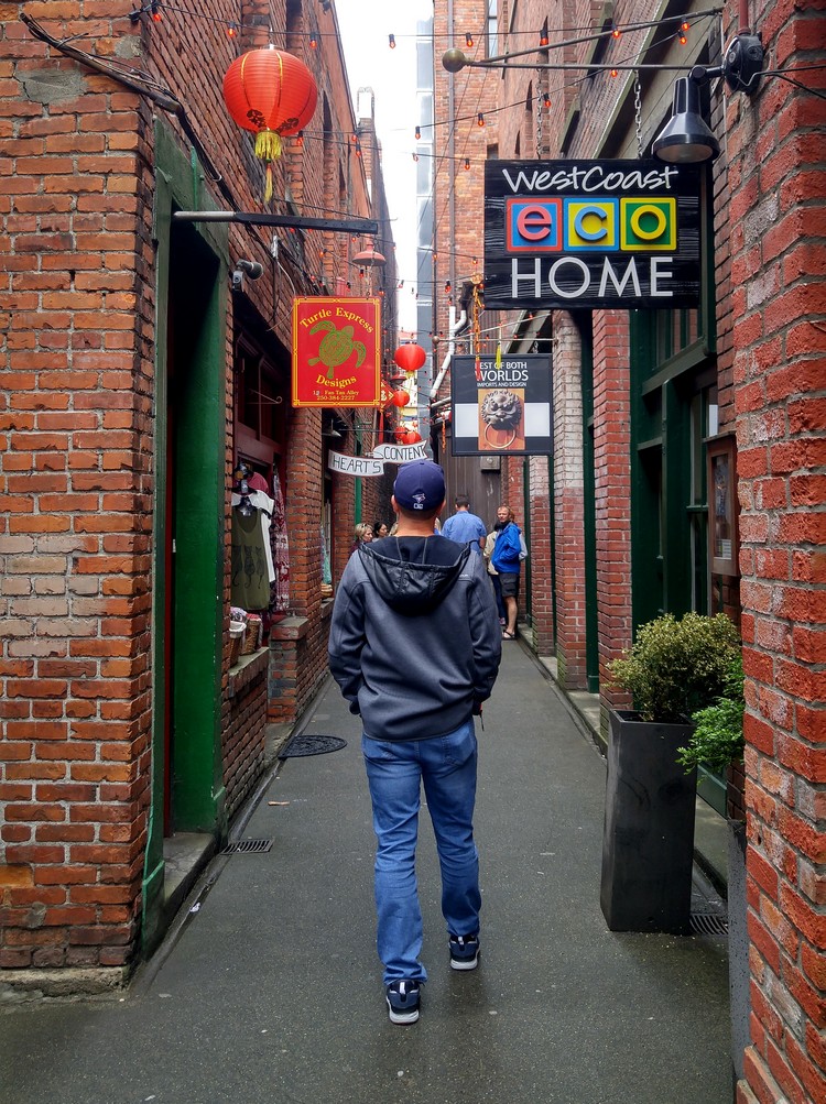 Chinatown's Fan Tan Alley in Victoria