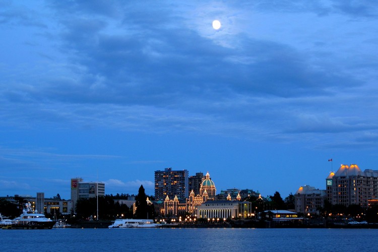 Victoria Parliament Buildings at Night