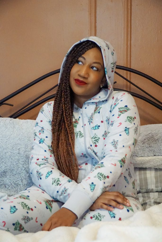 Affordable Christmas Pajamas for Women - Festive Trees Onesie from Macy's