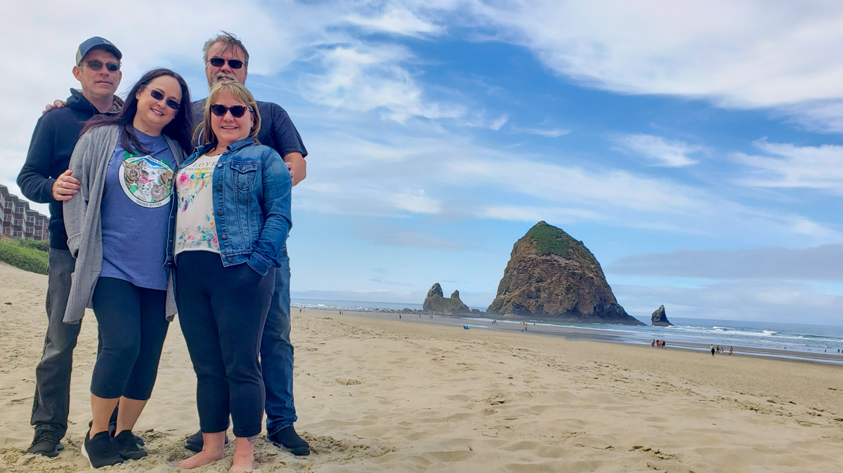 Friends at Cannon Beach