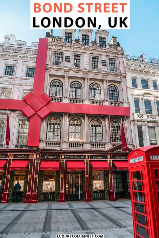 Bond Street London luxury guide | The best things to do in Bond Street London UK | Art galleries, attractions and restaurants in and around Old and New Bond Street London | #London | #England | #EuropeTravel | #TravelDestinations