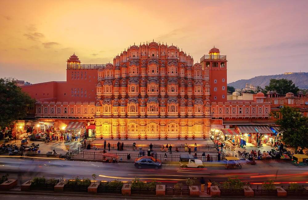 Nightlife Hawa Mahal Jaipur Rajasthan