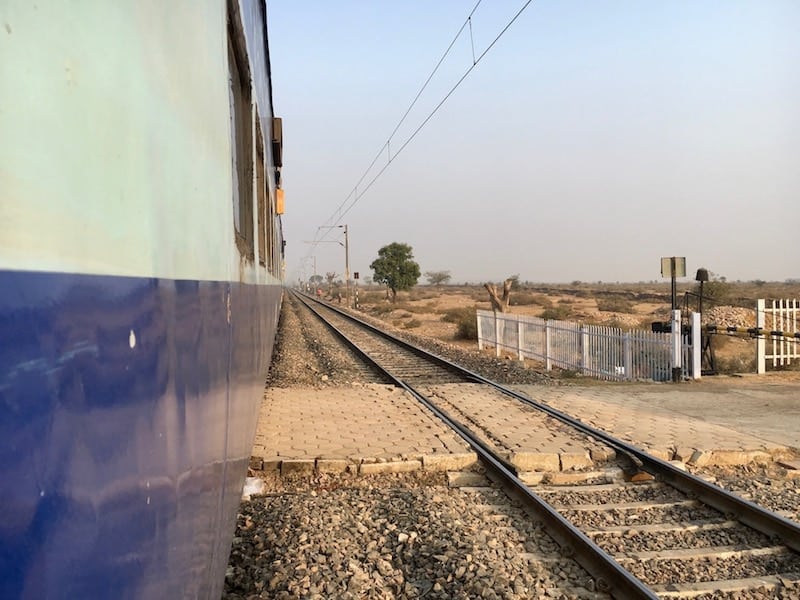 Early morning sleeper train in India