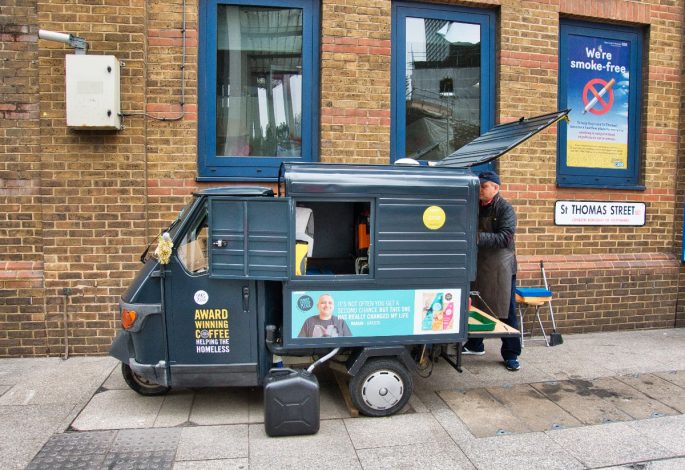 Change Please Coffee Van near The Shard