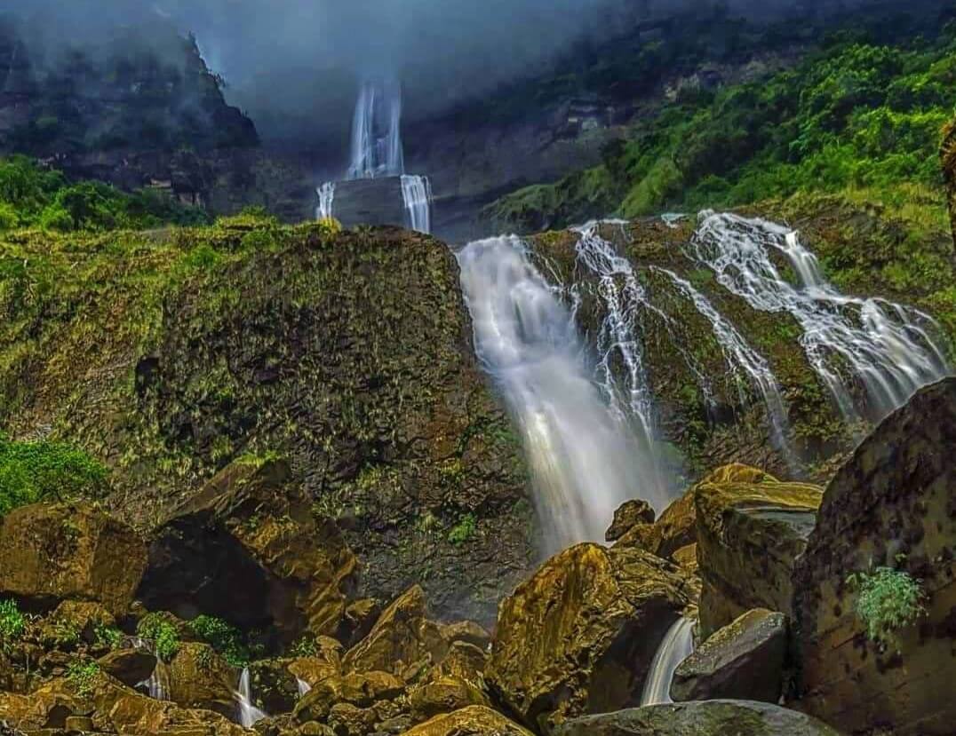 Kynrem Falls, Cherrapunji, Meghalaya