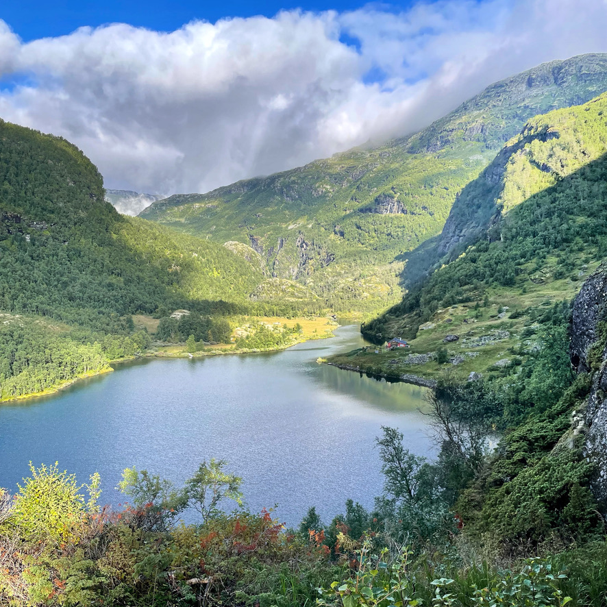 Scenic view in the Valley of Aurland