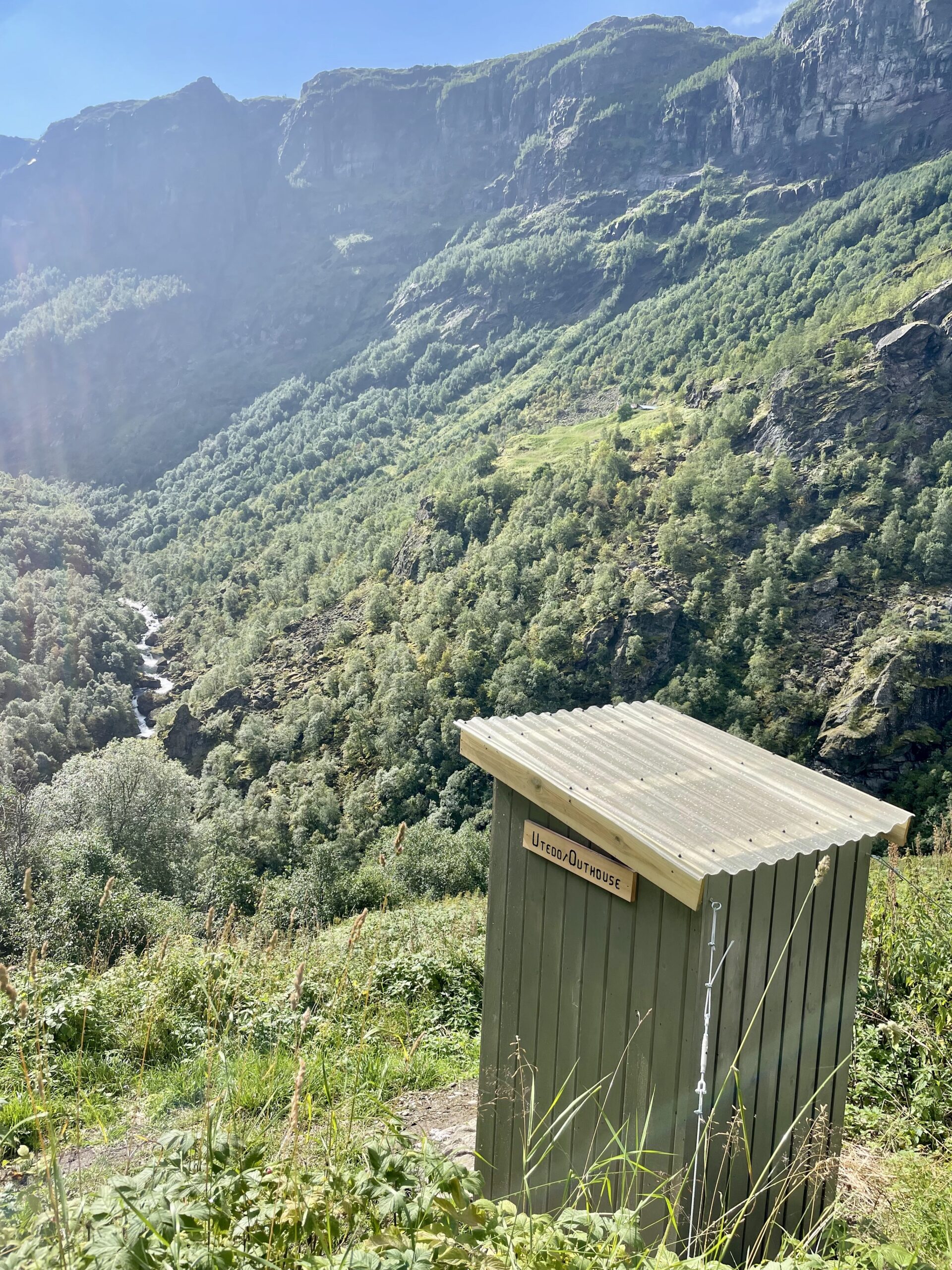 Outdoor toilet in Aurland