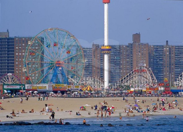 Coney Island Beach in New York