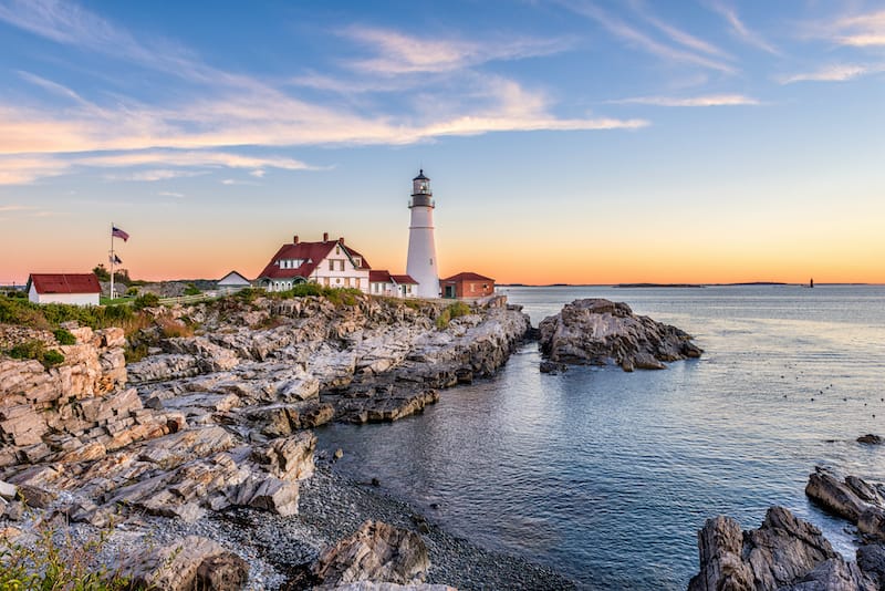 Cape Elizabeth Lighthouse in ME