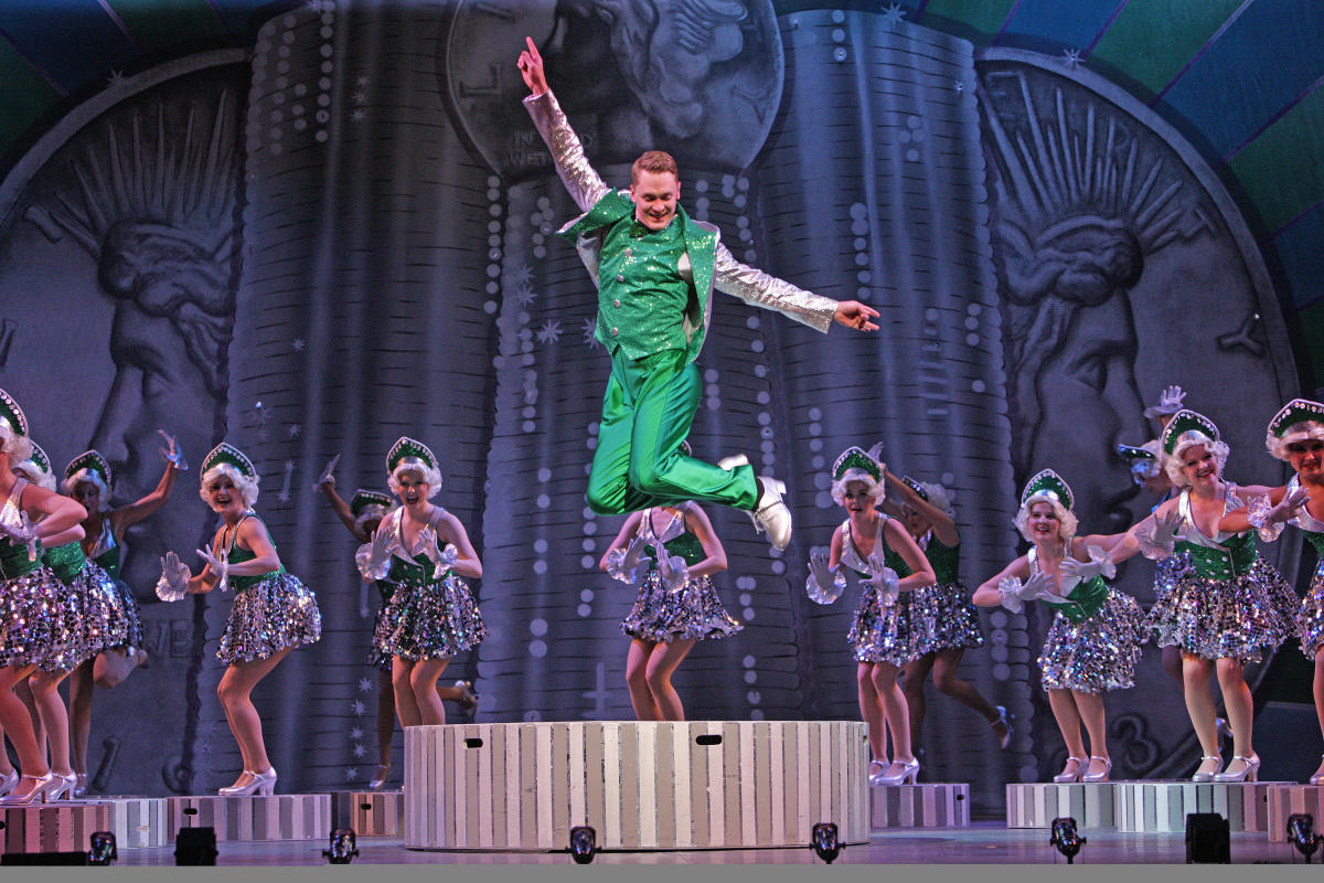 Actors perform in 42nd Street