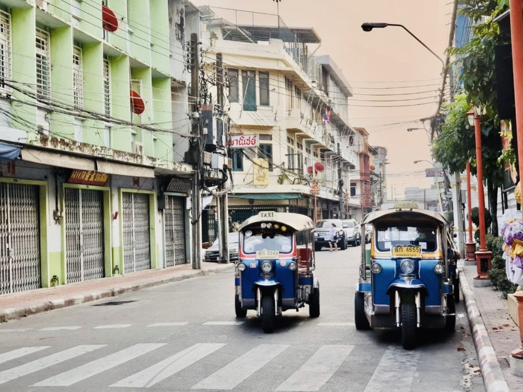 Tuk Tuks on the road