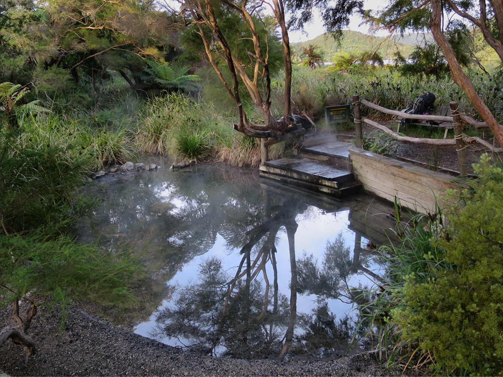 Wairua Stream Hot Pools at Lake Tarawera