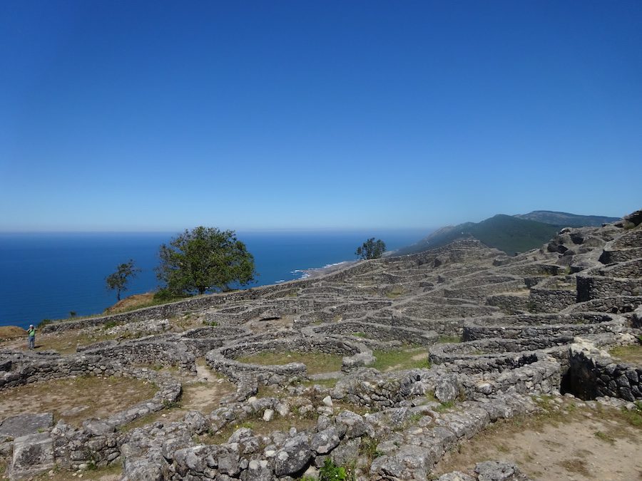 Ancient Celtic circular forts still stand near Pontevedra.