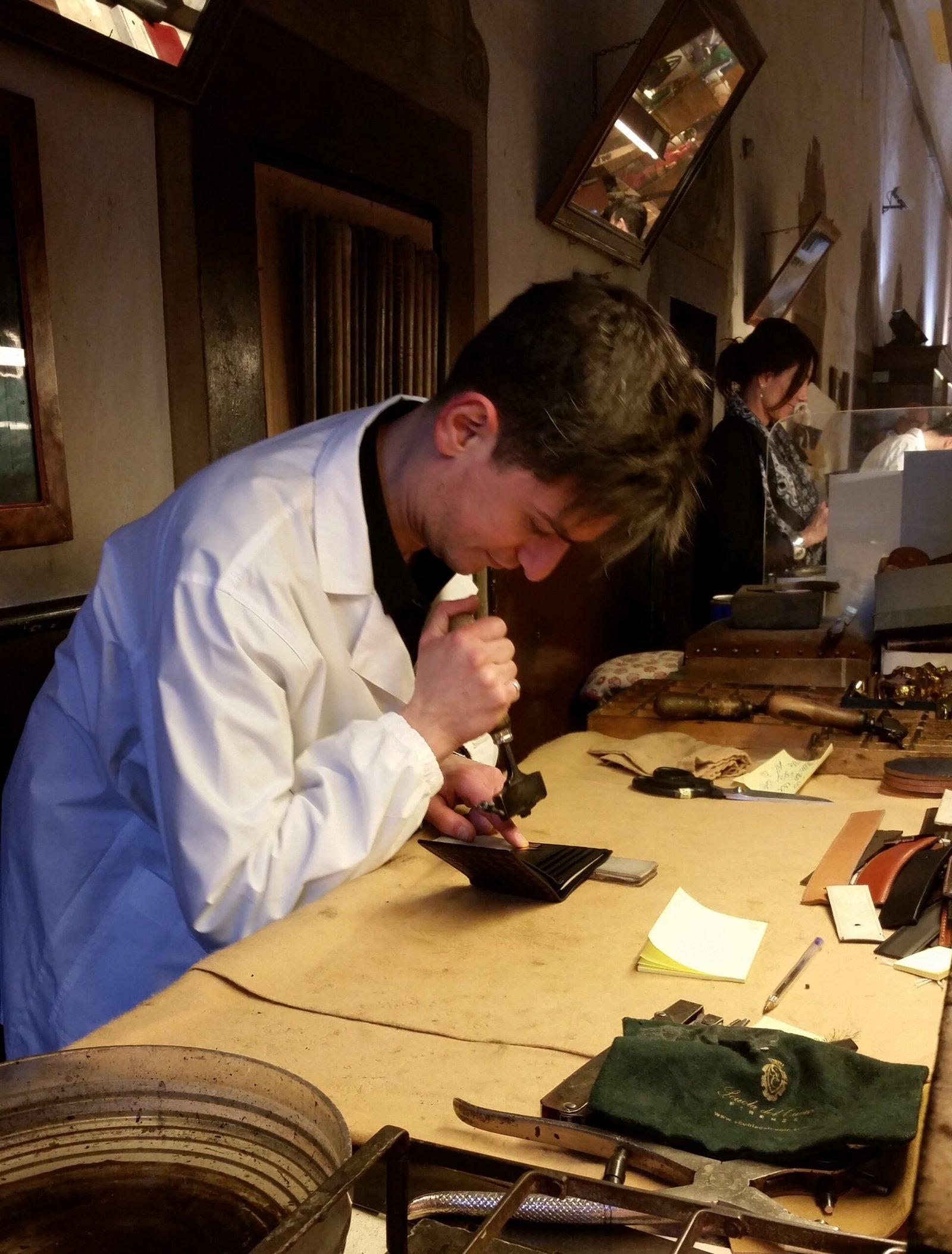 Florence leather school showcasing remarkable craftsmanship and artisans of Italy.