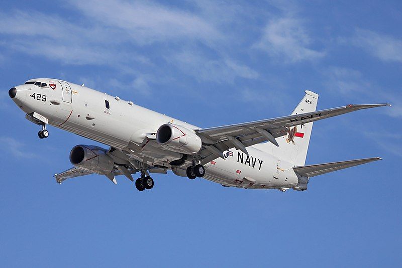 Boeing P-8 Poseidon taking off