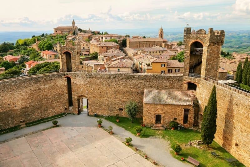 Montalcino - hilltop villages and towns in Tuscany