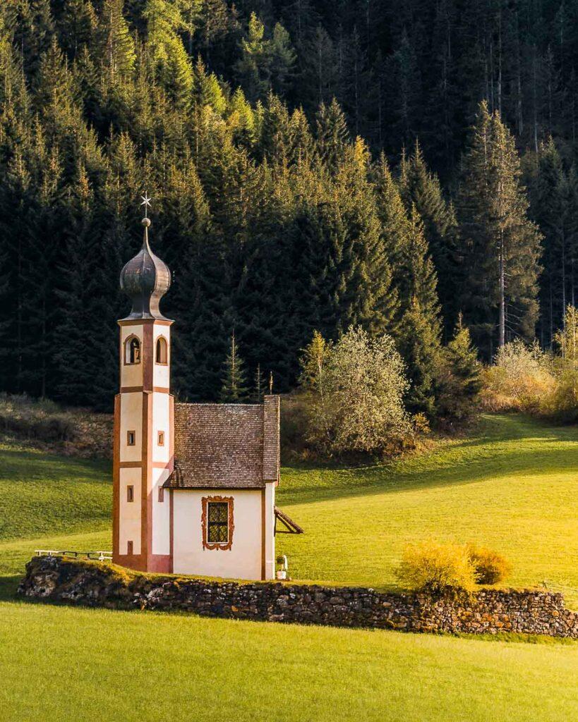 San Giovanni in Ranui - Val di Funes South Tyrol is one of the best places to visit in the Dolomites